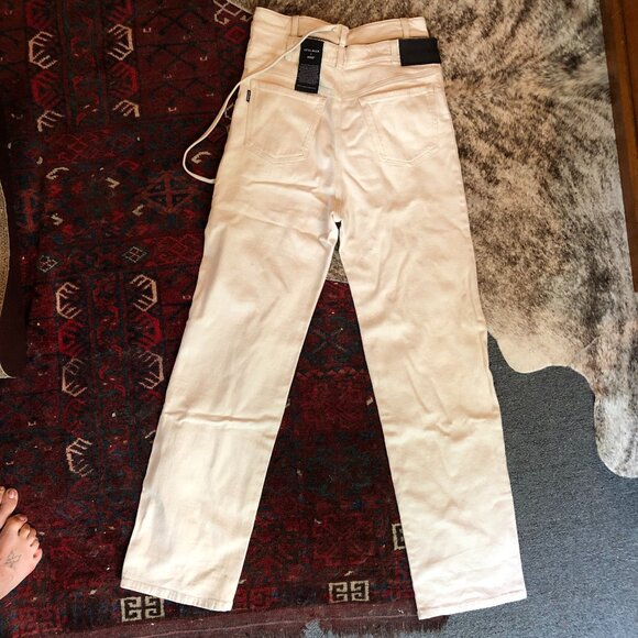 Cream Ottolinger Wrap Jeans 31"W - Picture 2 of 5